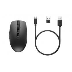 Chuột không dây HP 710 Rechargeable Silent Black Bluetooth (6E6F2AA)