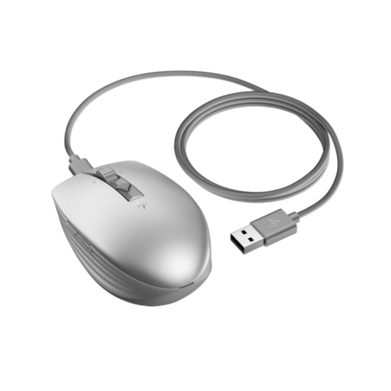 Chuột không dây HP 710 Silver Rechargeable Silent Mouse (6E6F1AA)