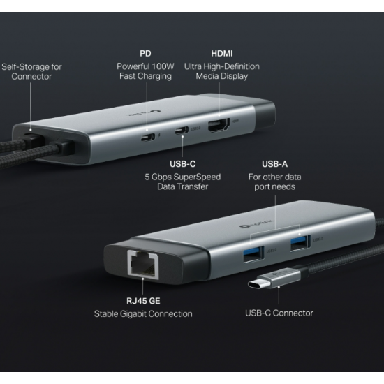 Hub USB Type-C 6 Cổng - UH6120C