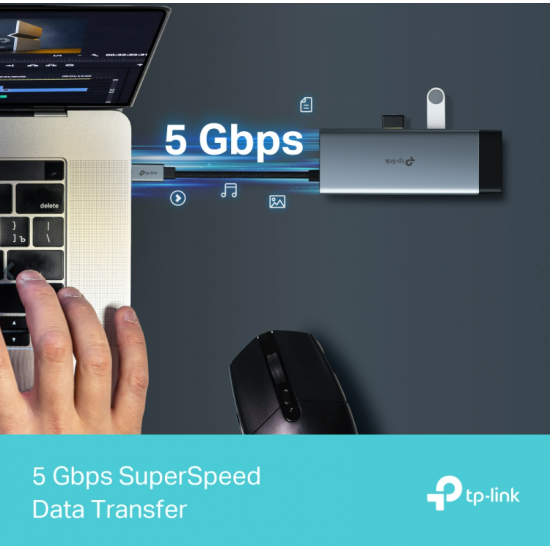 Hub USB Type-C 6 Cổng - UH6120C