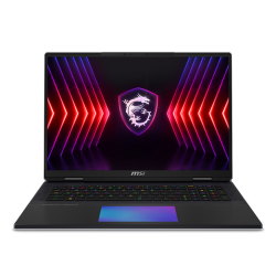 Laptop MSI Titan 18 HX AI A2XWJG-035VN | CPU Ultra 9-285HX | RAM 96GB DDR5 | SSD 6TB PCIe | VGA RTX 5090 24GB | 18.0 UHD 4K MiniLED IPS, 100% DCI-P3 & 120Hz | Win11