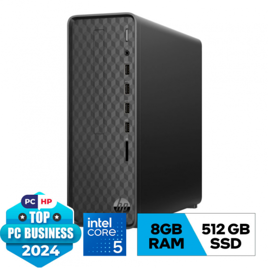 PC HP S01-pF4010d (AZ0F6PA) (i5-14400(10*2.5)/8GD4/512GSSD/WL/BT/KB/M/W11SL/ĐEN)