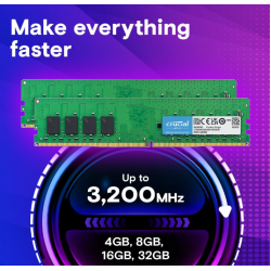 Ram Desktop Crucial 8GB DDR4 Bus 3200Mhz (CT8G4DFRA32A)