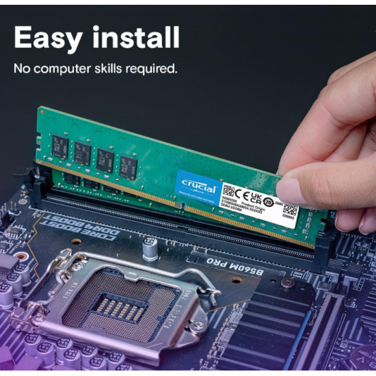 Ram Desktop Crucial 8GB DDR4 Bus 3200Mhz (CT8G4DFRA32A)