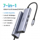 Bộ chuyển đổi USB Type-C sang HDMI+SD+TF+2 cổng USB 3.0+RJ45 Ugreen(90568)