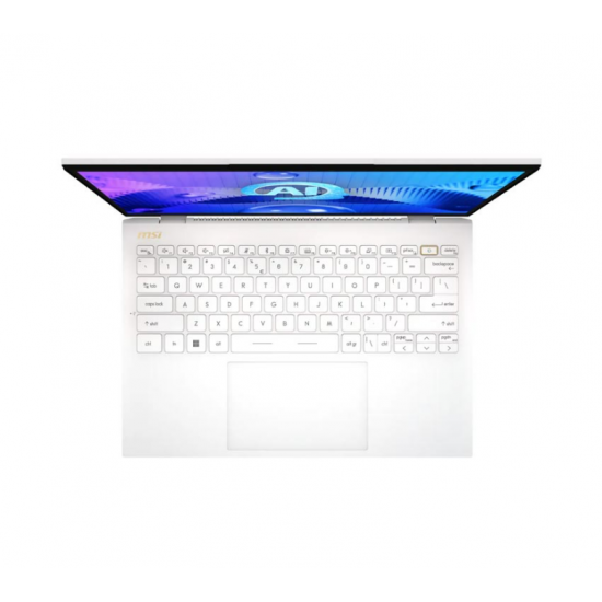 Laptop MSI Prestige 13 AI Evo (A1MG-240VN) (Ultra 5-125H/32G RAM/512SSD/13.3 inch OLED 2.8K/FP/Win11 SL/Trắng/Vỏ nhôm/TÚI)