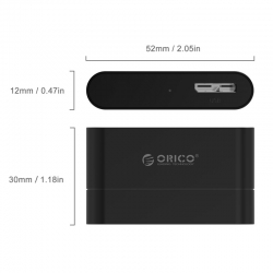 Đầu đọc dữ liệu ổ cứng ORICO : 2.5" SATA 3 (20UTS-BK) Đầu đọc dữ liệu ổ cứng ORICO : 2.5" SATA 3 (20UTS-BK)