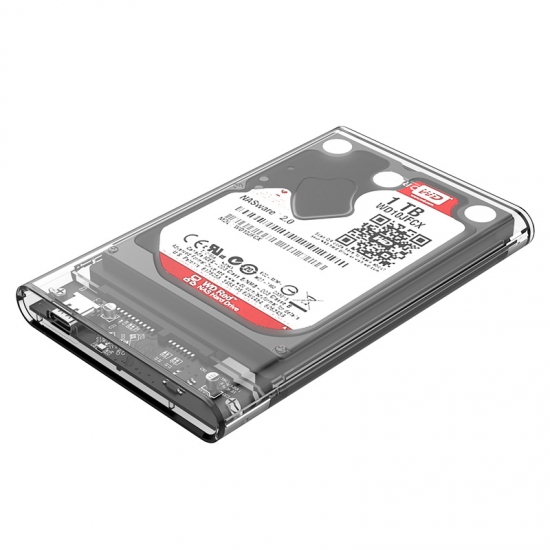 Hộp ổ cứng trong suốt ORICO 2139C3-G2-CR 2.5" SSD/HDD SATA 3 USB3.1 Gen2 Type-C