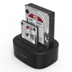 Đế ổ cứng (Docking) ORICO 6228US3-C 2 khe cắm: 3.5" và 2.5" SATA 3 USB 3.0 Đế ổ cứng (Docking) ORICO 6228US3-C 2 khe cắm: 3.5" và 2.5" SATA 3 USB 3.0