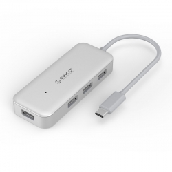 Bộ chia Type-C ra 4 cổng USB 3.0 ORICO TC4U-U3-SV Bộ chia Type-C ra 4 cổng USB 3.0 ORICO TC4U-U3-SV
