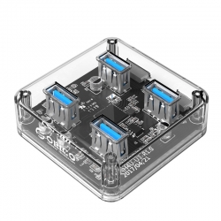 Bộ chia USB HUB 4 cổng USB 3.0 trong suốt ORICO MH4U-U3-03 Bộ chia USB HUB 4 cổng USB 3.0 trong suốt ORICO MH4U-U3-03