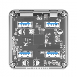 Bộ chia USB HUB 4 cổng USB 3.0 trong suốt ORICO MH4U-U3-03 Bộ chia USB HUB 4 cổng USB 3.0 trong suốt ORICO MH4U-U3-03