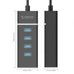 Bộ chia USB HUB 4 cổng USB 3.0 ORICO W6PH4 Bộ chia USB HUB 4 cổng USB 3.0 ORICO W6PH4