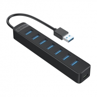 Bộ chia USB HUB 7 cổng USB 3.0 ORICO TWU3-7A-BK