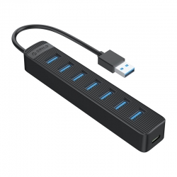 Bộ chia USB HUB 7 cổng USB 3.0 ORICO TWU3-7A-BK Bộ chia USB HUB 7 cổng USB 3.0 ORICO TWU3-7A-BK