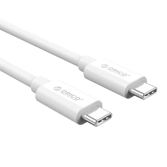 Cáp sạc, truyền dữ liệu Type C to Type C Orico-CTC100-10-WH Cáp sạc, truyền dữ liệu Type C to Type C Orico-CTC100-10-WH