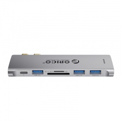 Đế cắm (Docking) đa năng 6 trong 1 Orico (2CT-6TS-GY-BP) Đế cắm (Docking) đa năng 6 trong 1 Orico (2CT-6TS-GY-BP)