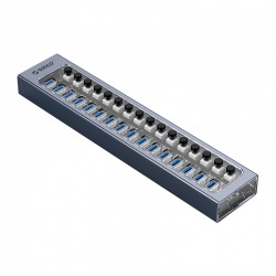 Bộ chia USB HUB 10 cổng USB 3.0 với các công tắc riêng lẻ ORICO (BT2U3-16AB-GY) Bộ chia USB HUB 10 cổng USB 3.0 với các công tắc riêng lẻ ORICO (BT2U3-16AB-GY)