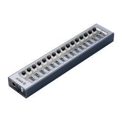 Bộ chia USB HUB 10 cổng USB 3.0 với các công tắc riêng lẻ ORICO (BT2U3-16AB-GY) Bộ chia USB HUB 10 cổng USB 3.0 với các công tắc riêng lẻ ORICO (BT2U3-16AB-GY)