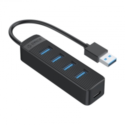 Bộ chia USB ORICO 4 cổng (TWU3-4A-BK) Bộ chia USB ORICO 4 cổng (TWU3-4A-BK)