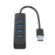 Bộ chia USB ORICO 4 cổng (TWU3-4A-BK)