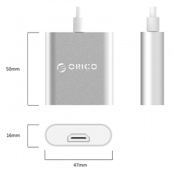 bộ chuyển type C sang HDMI Orico RCH-GD bộ chuyển type C sang HDMI Orico RCH-GD