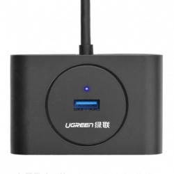 Bộ chia Hub USB 3.0 4 cổng màu đen dài 50CM Ugreen 20290 Bộ chia Hub USB 3.0 4 cổng màu đen dài 50CM Ugreen 20290