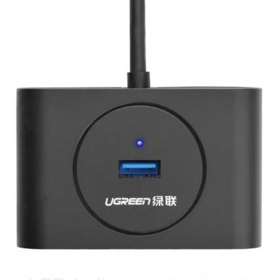 Bộ chia Hub USB 3.0 4 cổng màu đen dài 50CM Ugreen 20290 Bộ chia Hub USB 3.0 4 cổng màu đen dài 50CM Ugreen 20290