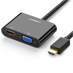 Bộ Chuyển HDMI Ra HDMI Và VGA Cao Cấp UGREEN 40744