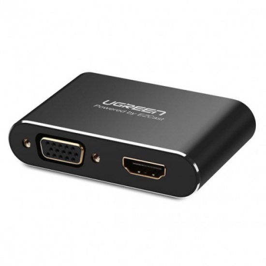 Bộ chuyển đổi Lightning, Micro USB, USB Type C, USB sang HDMI + VGA Ugreen US228