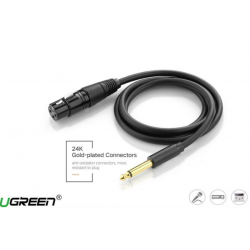 Cáp Audio 6.5mm to XLR (Canon) Microphone Male UGREEN AV131