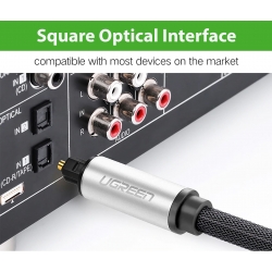 Cáp Audio Sợi Quang Vỏ Nhôm Bện Nylon Cao Cấp UGREEN AV108