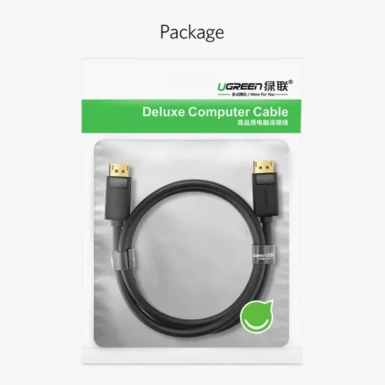 Cáp DisplayPort 1.2 Hỗ trợ 4K@60Hz cao cấp UGREEN DP102 Cáp DisplayPort 1.2 Hỗ trợ 4K@60Hz cao cấp UGREEN DP102