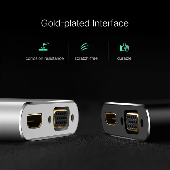 Cáp DisplayPort ra VGA / HDMI 4K@30Hz cao cấp UGREEN MM138 Cáp DisplayPort ra VGA / HDMI 4K@30Hz cao cấp UGREEN MM138