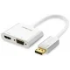 Cáp DisplayPort ra VGA / HDMI 4K@30Hz cao cấp UGREEN MM138 Cáp DisplayPort ra VGA / HDMI 4K@30Hz cao cấp UGREEN MM138