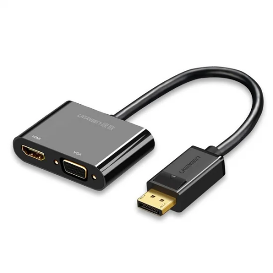 Cáp DisplayPort ra VGA / HDMI 4K@30Hz cao cấp UGREEN MM138 Cáp DisplayPort ra VGA / HDMI 4K@30Hz cao cấp UGREEN MM138
