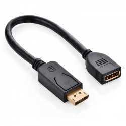 Cáp nối dài Displayport Male to Female 4k x 2k Dài 25cm - UGREEN 20407