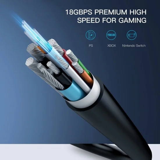 Cáp HDMI 2.0 Sợi Quang Cao Cấp Hổ Trợ 4K UGREEN HD132 Cáp HDMI 2.0 Sợi Quang Cao Cấp Hổ Trợ 4K UGREEN HD132