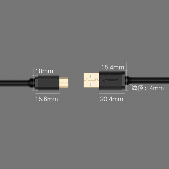 Cáp Micro USB Chính Hãng Ugreen  - Dây tròn