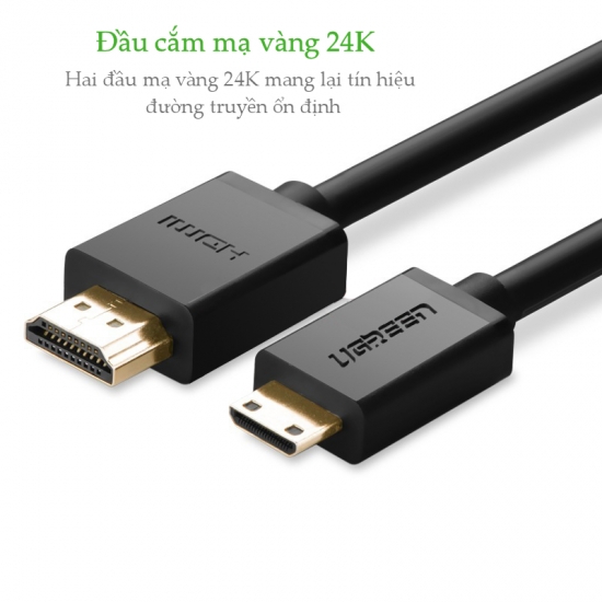 Cáp Mini HDMI To HDMI 1M Ugreen 10195
