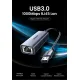 Cáp chuyển USB 3.0 to Lan hỗ trợ 10/100/1000 Mbps Ugreen 50922 (Vỏ hợp kim)