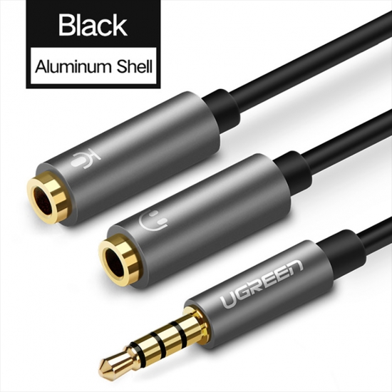 Cáp Chia Audio 3.5mm ra Tai Nghe & Mic riêng biệt Cao Cấp UGREEN AV141