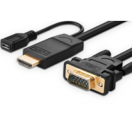 Cáp chuyển HDMI sang VGA dài 1M5 cao cấp Ugreen 30449