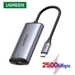 Cáp chuyển USB TYPE C to LAN Ugreen 70446 hỗ trợ 2500Mbps vỏ nhôm Cao Cấp