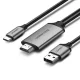 Cáp chuyển USB-C sang HDMI 4K hổ trợ USB sạc Ugreen 50544 Cáp chuyển USB-C sang HDMI 4K hổ trợ USB sạc Ugreen 50544
