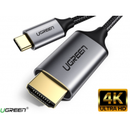 Cáp chuyển USB Type-C ra HDMI hỗ trợ 4K Cao Cấp UGREEN MM142