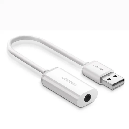 Cáp chuyển USB ra Audio 3.5mm hỗ trợ Mic và Tai Nghe Ugreen 30712 Cáp chuyển USB ra Audio 3.5mm hỗ trợ Mic và Tai Nghe Ugreen 30712