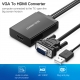 Cáp Chuyển VGA ra HDMI + Audio Cao Cấp UGREEN 40213