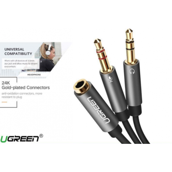 Cáp Gộp Headphone & Mic 3.5 Male To Female UGREEN AV140