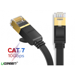 Cáp Mạng Đúc Sẵn Cat7 STP 10Gbps Dây Dẹp Cao Cấp UGREEN NW106 Cáp Mạng Đúc Sẵn Cat7 STP 10Gbps Dây Dẹp Cao Cấp UGREEN NW106